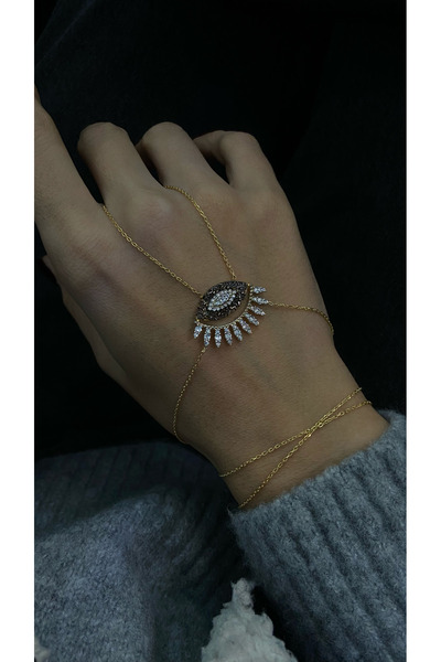 GÜLŞAH SEZER büyük göz siyah taşlı şahmerdan