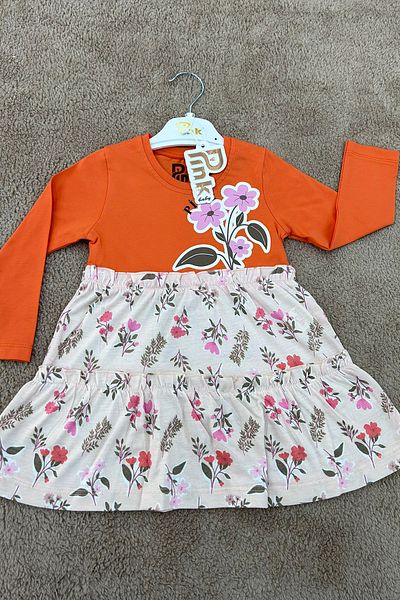 MiniPink Baby Rochie cu volane cu modele de flori pentru fete