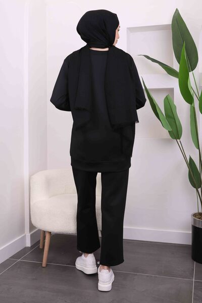 İmajButik Black Zipper Detailed Scuba Set