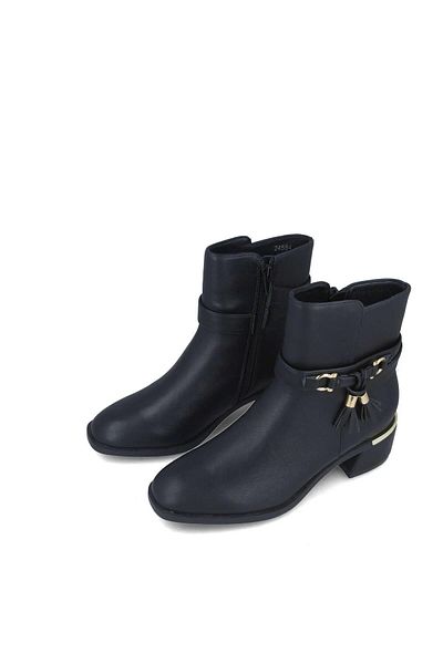 MENBUR WOMEN SHOES BLACK ANKLE BOOTS