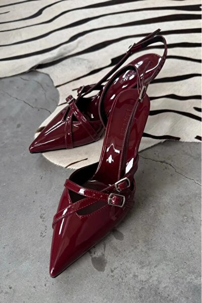 BEB SHOES female bordo rugan stiletto