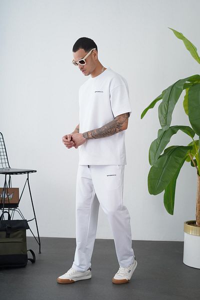 Butik TREND WE Σετ με στάμπα με λαιμόκοψη μεγάλου μεγέθους Unisex κάτω μπλούζα