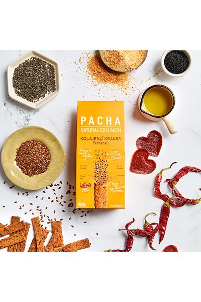 PACHA المفرقعات الكولاجين الطبيعي مع الترهان
