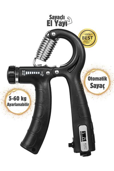 Unichrome 5-60 KG Carpal Direc Hand SprinG Device - Black Exercise StrenGthener Tool