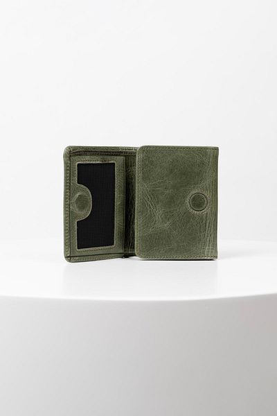 BAYDERİ Olis Men's Genuine Leather Rfid Protected Magnet Closure Card Holder Wallet