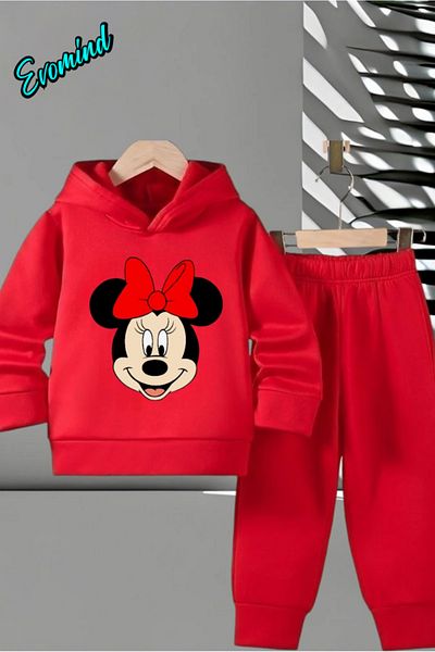 Evomind Children's Printed Hooded Tracksuit Set
