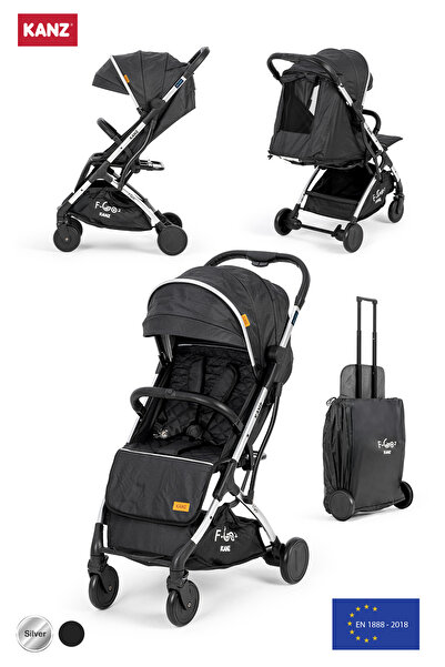Kanz F-go2 Kabin Boy Bebek Arabası Silver Siyah