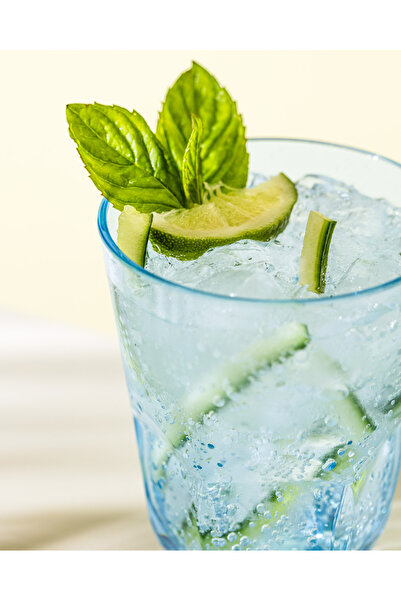 Madame Coco Domme 2 Pack Plastic Cup - Turquoise - 445 ml