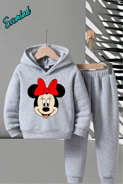 Evomind Σετ φόρμας KIDS με στάμπα με κουκούλα