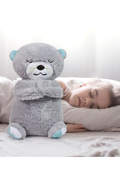 Özgüner Oyuncak Breathable Sleeping Companion Otter, Baby Relaxing Plush Toy, Otter