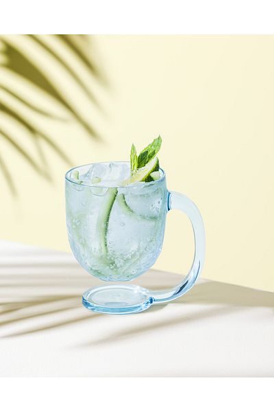 Madame Coco كوب بلاستيك دومي 2 عبوة - تركواز - 385 مل