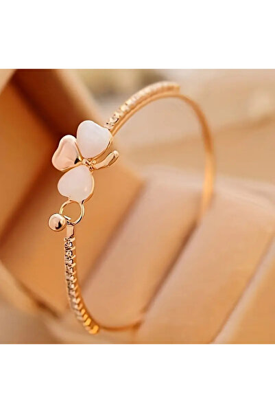 Redhead Zirkon Taş Kalp Detay Kelepçe Bilezik