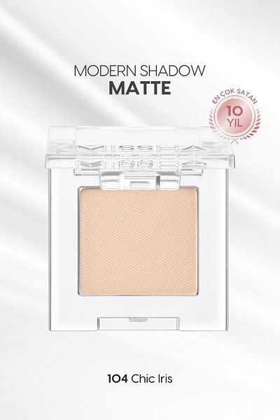 Missha Modern Shadow Matte - Soft Texture Non-Spill Eye Shadow Single (104 Chic Iris)