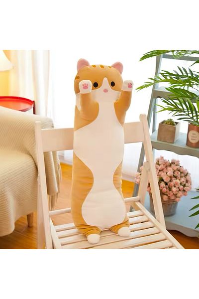 Kawai Cute Cat Motif 70cm Long Peluche Pillow