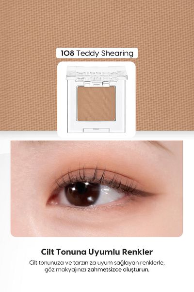 Missha Modern Shadow Matte - Soft Texture Non-Spill Eye Shadow Single (108 Teddy Shearing)