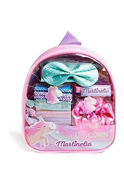Martinelia Lıttle Unicorn Kız Çocuk Pembe Sırt Çantalı Toka Seti 80083