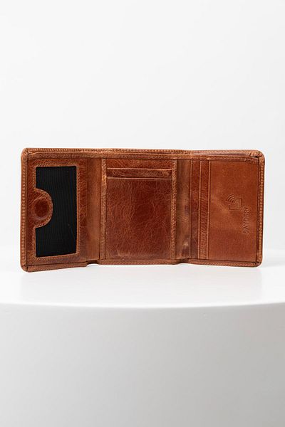 BAYDERİ Olis Men's Genuine Leather Rfid Protected Magnet Closure Card Holder Wallet
