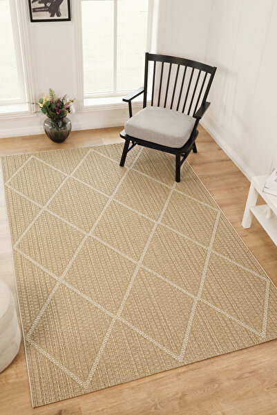 venucci home & living Larin Modern Sisal Jüt Toz Vermez Balkon Bahçe Mutfak K...