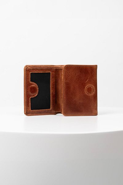 BAYDERİ Olis Men's Genuine Leather Rfid Protected Magnet Closure Card Holder Wallet