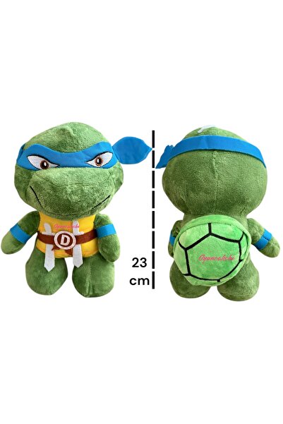 tmtoysandmore Leonardo Ninja Kaplumbağalar Kaliteli Figür Peluş Oyuncak 23 Cm...