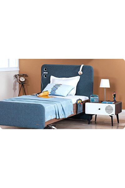 Lajivert Kampüs Genç Odası ( 3 Kapaklı Dolap Karyola Çalışma Masası )