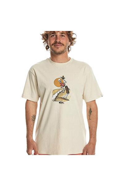 Quiksilver Neverending Surf Men's Beige T-Shirt Men's T-Shirt Eqyzt07677