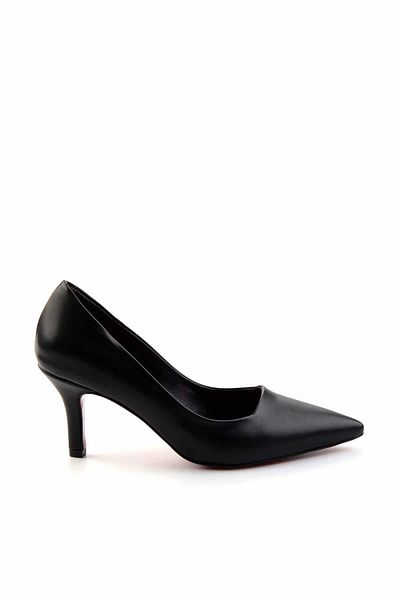 Bambi Classic Black Women's Heeled Shoes - K 01231400909