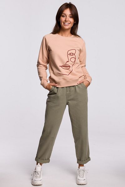 BEWEAR Hanorac elegant cu imprimeu