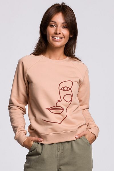 BEWEAR Hanorac elegant cu imprimeu