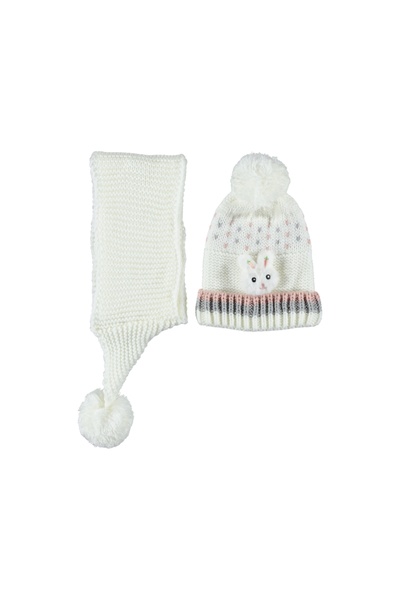 Kitti مجموعة من 2 قبعة وشاح للفتيات - 20019