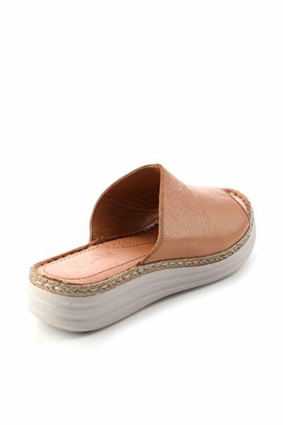 Bambi Γυναικείες παντόφλες Tan Γνήσιο Δέρμα Κ 04112156903