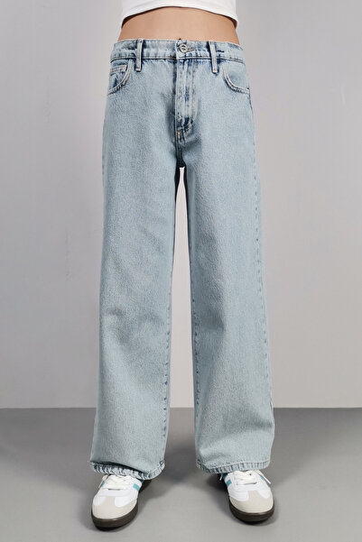 CEDY DENIM High Quality Girl's High Waist 100% Cotton Palazzo Jean Pants