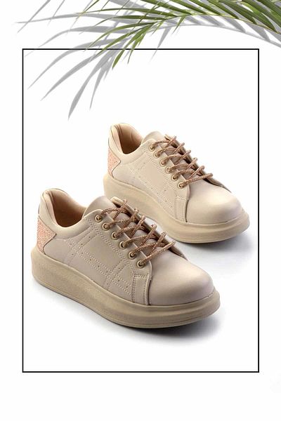 Bambi Beige Women's Sneaker K01179086509