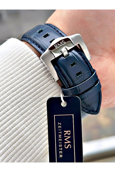 Romanson Function Special Design Leather Cord Steel Case Men's Wrist Watch 1566.03