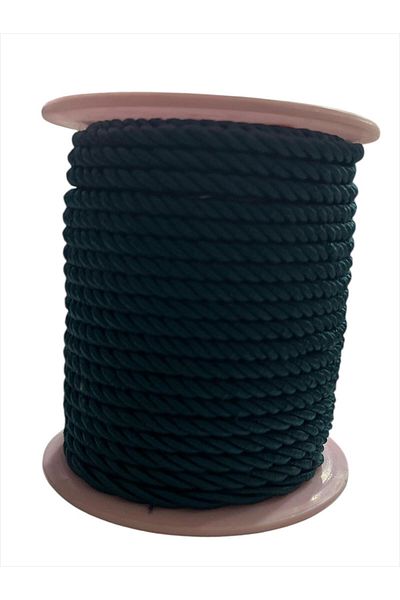 MASAL TUHAFİYE Σκούρο Πράσινο Σχοινί - 4 MM, 3 μέτρα