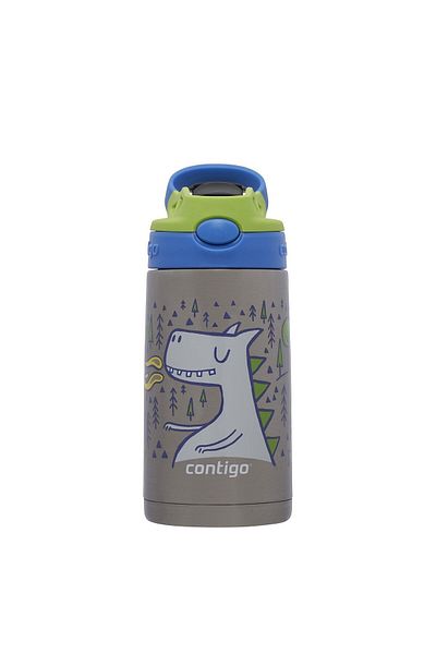Contigo Gizmo Dragon Steel Children's Water Bottle 420ml Blue2178082