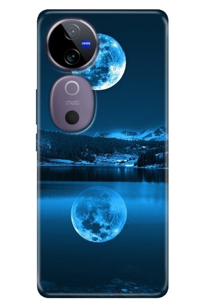 Cekuonline جراب Vivo V40 5G لهاتف Vivo V40 منقوش من السيليكون مطبوع عليه بحر ...