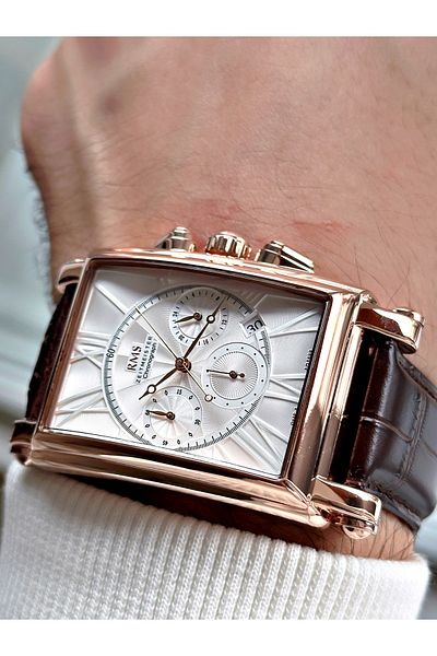 Romanson Function Special Design Leather Cord Steel Case Men's Wrist Watch 1566.05