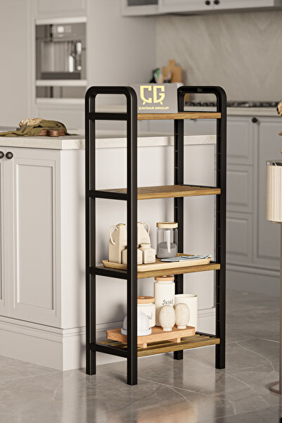 Çavdar Group Fifty 4 Katlı Ahşap Mutfak Düzenleyici 1. Kalite Ahşap 40 cm Mut...