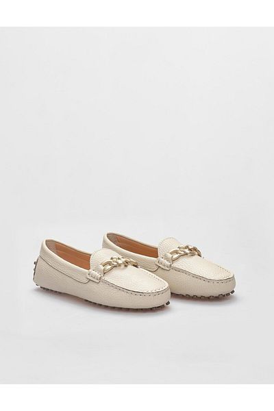 Cabani Pantofi de damă Loafer Bej din piele naturală
