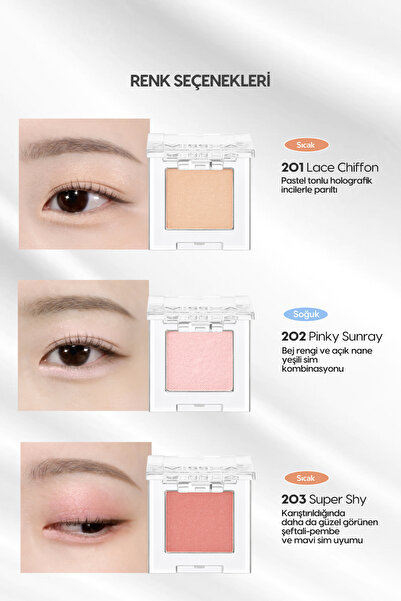 Missha Uzun Süre Kalıcı Kolay Uygulanan Işıltılı Tekli Far Modern Shadow Shimmer (205 Ice Trucker)