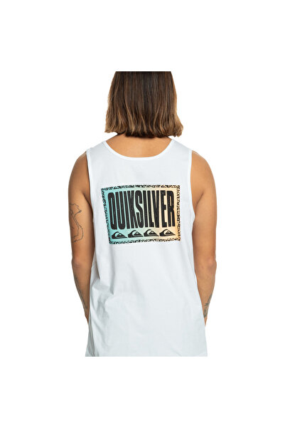 Quiksilver Long Fade Tank Men's White Undershirt Men's Underwear Eqyzt07663