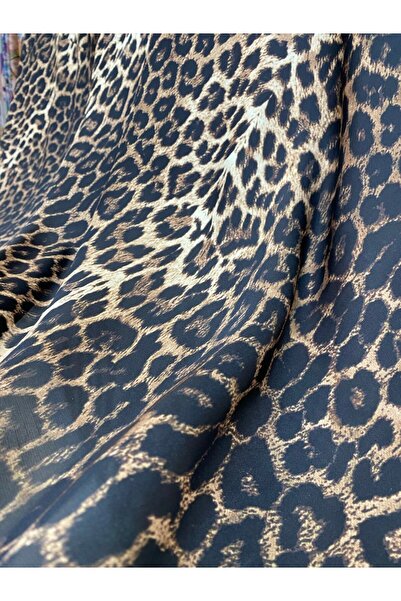 MODA ŞİFON SATEN leopar kumaş