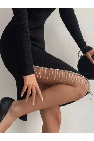 ALTAY TEKSTİL ÜRÜNLERİ شريط هامشي من حجر الكريستال بطول 50 سم