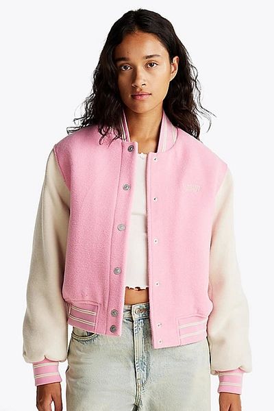 Tommy Hilfiger Tjw Wool Varsity Jacket - Extended Size