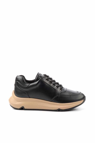 Bambi Black Beige Black Women's Sneaker K01228650409