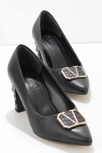 Bambi Pantofi clasici cu toc pentru femei negre K 01205055209