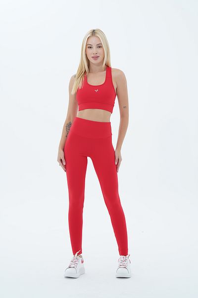 George Phoenix Aero Motion - Colanți roșii cu talie înaltă push-up