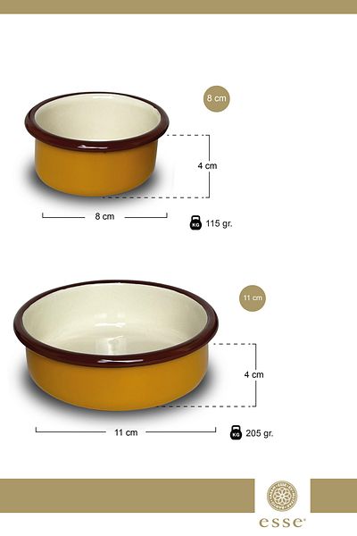 Esse Enamel 2 Piece Snack Bowl Set