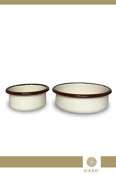 Esse Enamel 2 Piece Snack Bowl Set